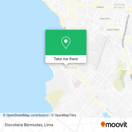 Discoteca Bermudas map