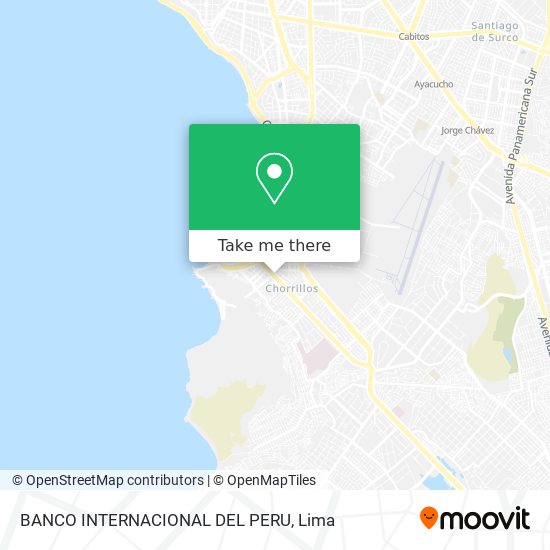 Mapa de BANCO INTERNACIONAL DEL PERU