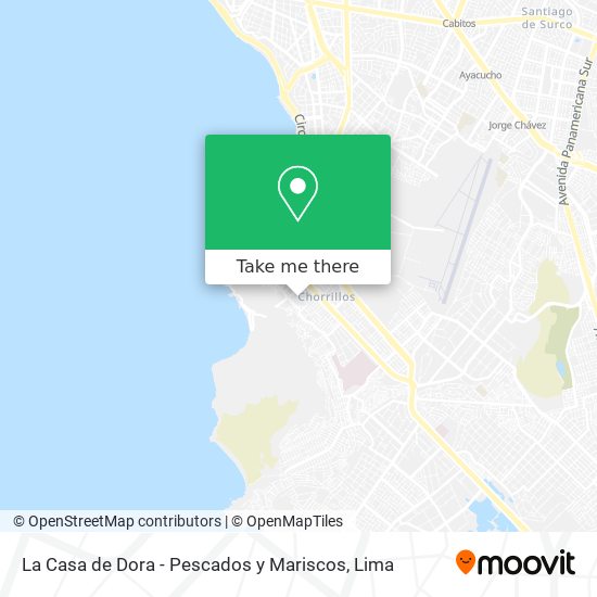 La Casa de Dora - Pescados y Mariscos map