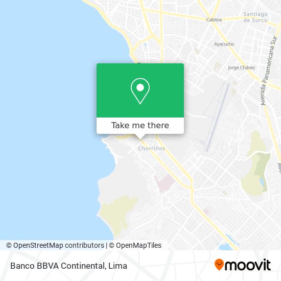Banco BBVA Continental map