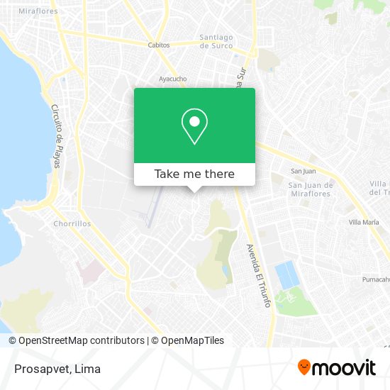 Prosapvet map