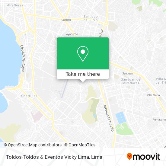 Toldos-Toldos & Eventos Vicky Lima map