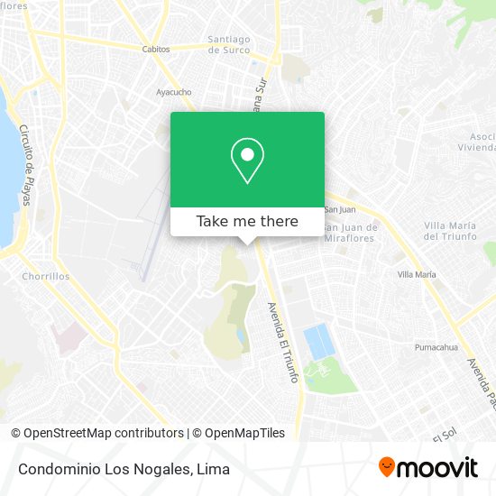 Condominio Los Nogales map