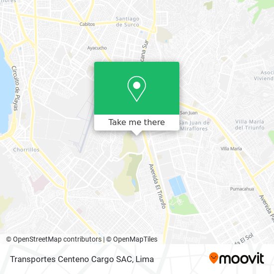 Transportes Centeno Cargo SAC map