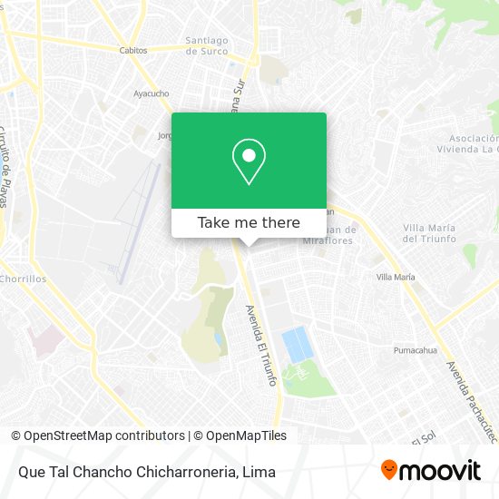 Que Tal Chancho Chicharroneria map
