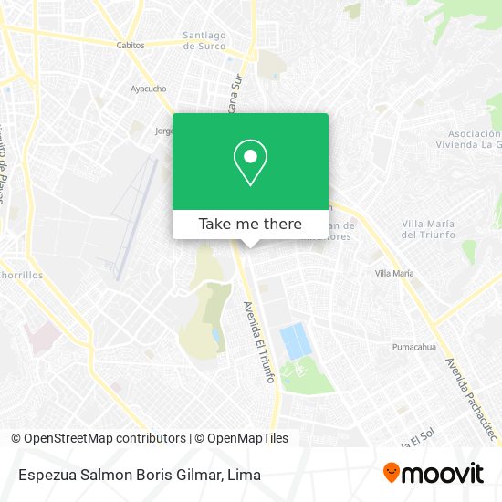 Mapa de Espezua Salmon Boris Gilmar