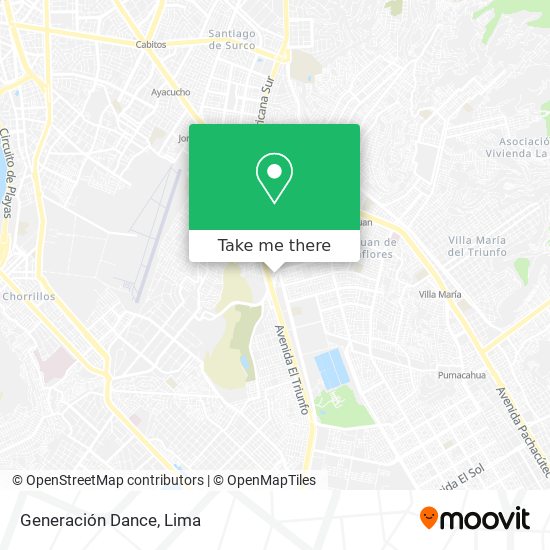 Generación Dance map