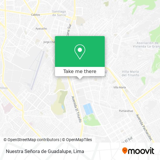 Nuestra Señora de Guadalupe map