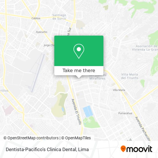 Dentista-Pacifico's Clinica Dental map