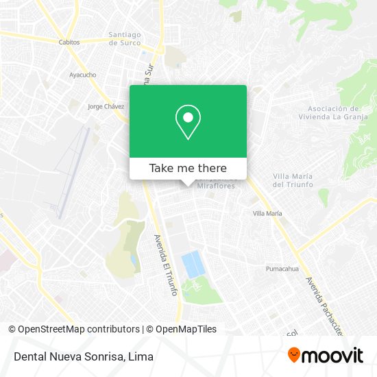 Mapa de Dental Nueva Sonrisa