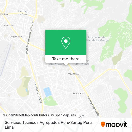 Servicios Tecnicos Agrupados Peru-Sertag Peru map