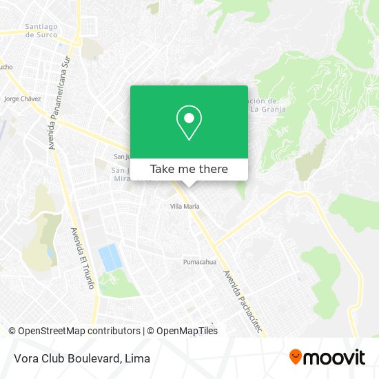 Vora Club Boulevard map