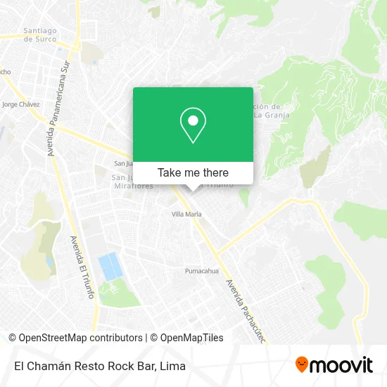 El Chamán Resto Rock Bar map