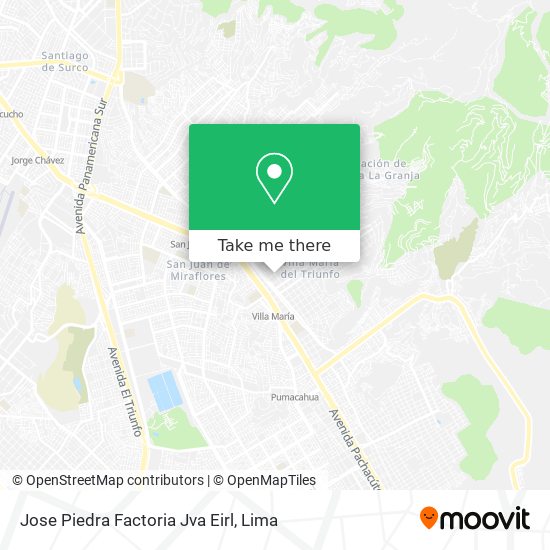 Mapa de Jose Piedra Factoria Jva Eirl