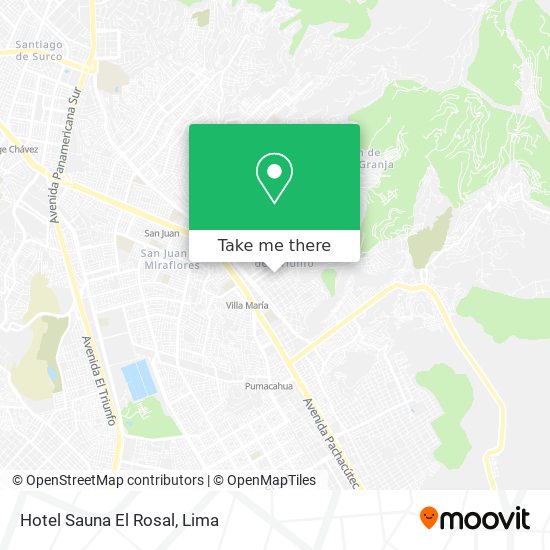 Hotel Sauna El Rosal map