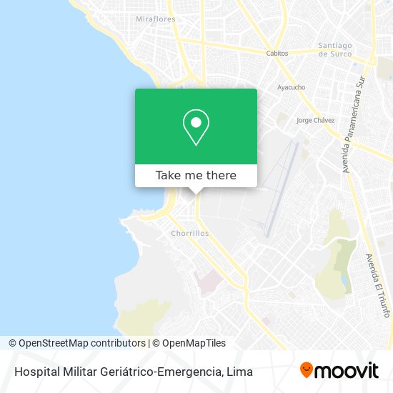 Hospital Militar Geriátrico-Emergencia map