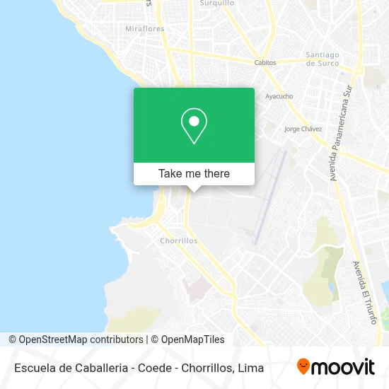 Escuela de Caballeria - Coede - Chorrillos map