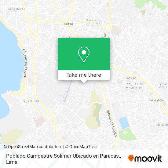 Poblado Campestre Solimar Ubicado en Paracas. map