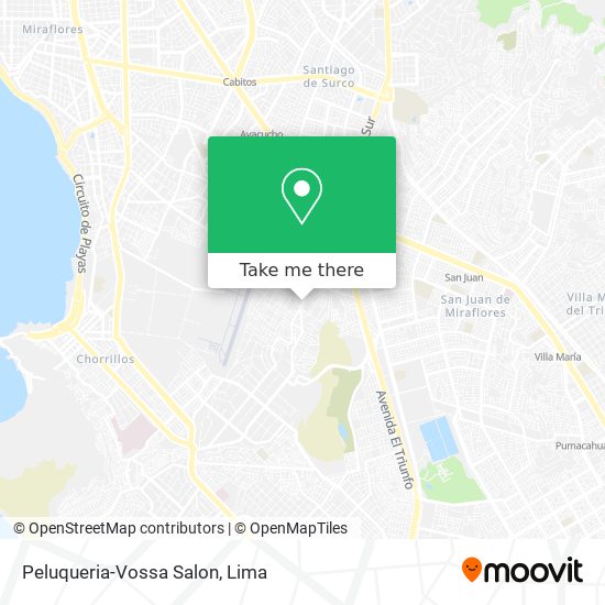 Mapa de Peluqueria-Vossa Salon