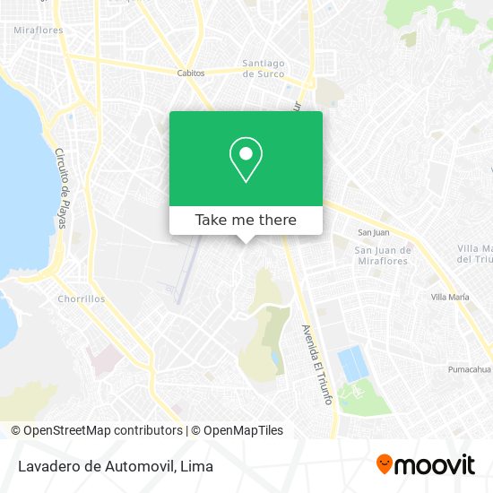 Lavadero de Automovil map