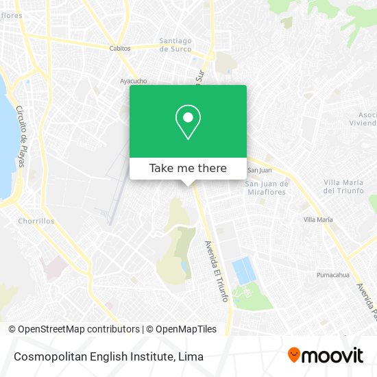 Mapa de Cosmopolitan English Institute
