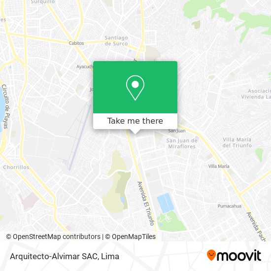 Arquitecto-Alvimar SAC map