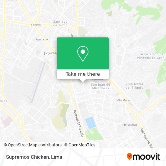 Mapa de Supremos Chicken