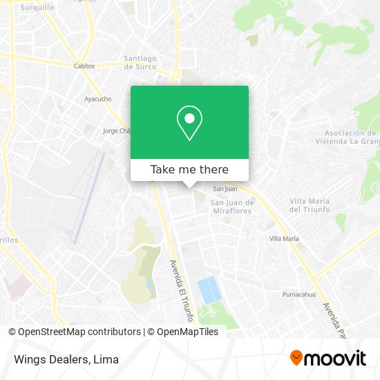 Mapa de Wings Dealers