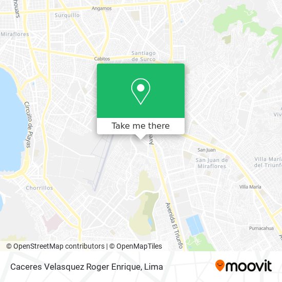 Caceres Velasquez Roger Enrique map