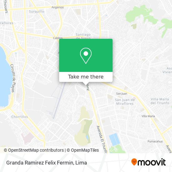Granda Ramirez Felix Fermin map