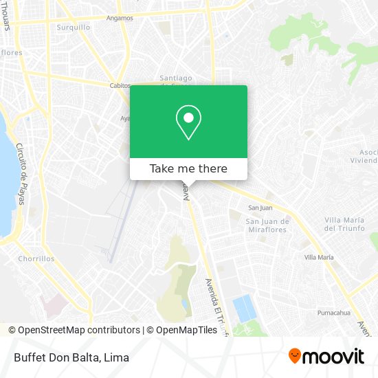 Buffet Don Balta map