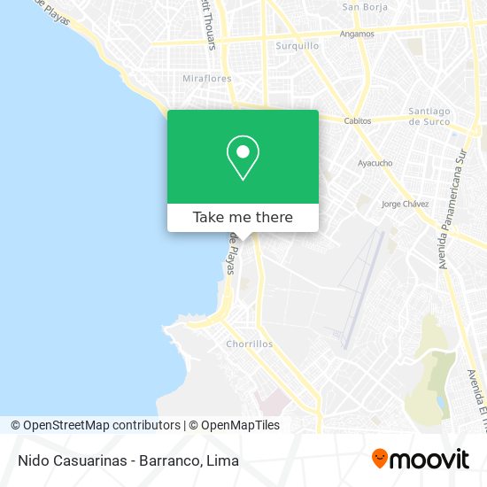 Nido Casuarinas - Barranco map