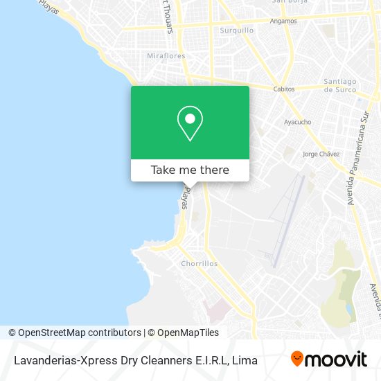 Lavanderias-Xpress Dry Cleanners E.I.R.L map