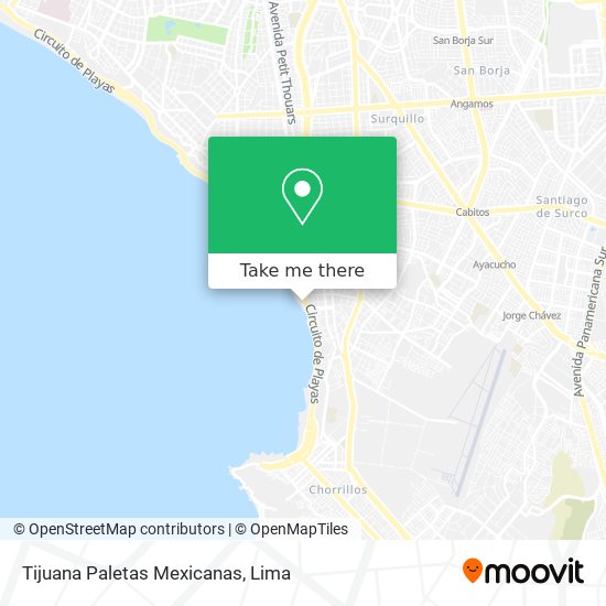 Tijuana Paletas Mexicanas map