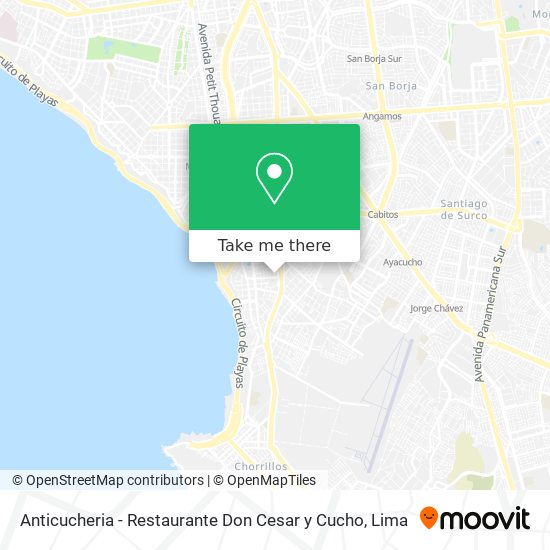Anticucheria - Restaurante Don Cesar y Cucho map