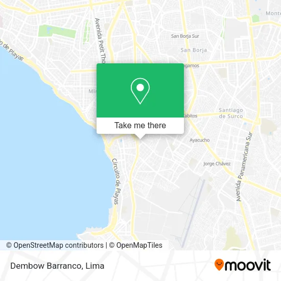 Mapa de Dembow Barranco