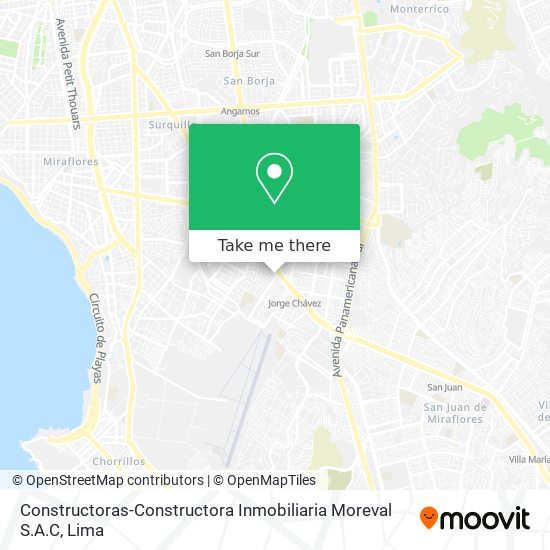 Mapa de Constructoras-Constructora Inmobiliaria Moreval S.A.C