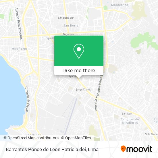 Mapa de Barrantes Ponce de Leon Patricia dei