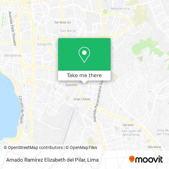 Amado Ramirez Elizabeth del Pilar map