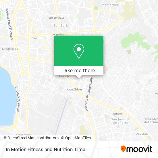 Mapa de In Motion Fitness and Nutrition