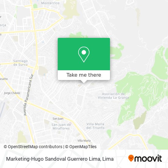 Marketing-Hugo Sandoval Guerrero Lima map