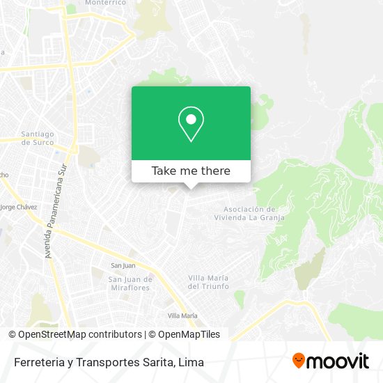 Ferreteria y Transportes Sarita map