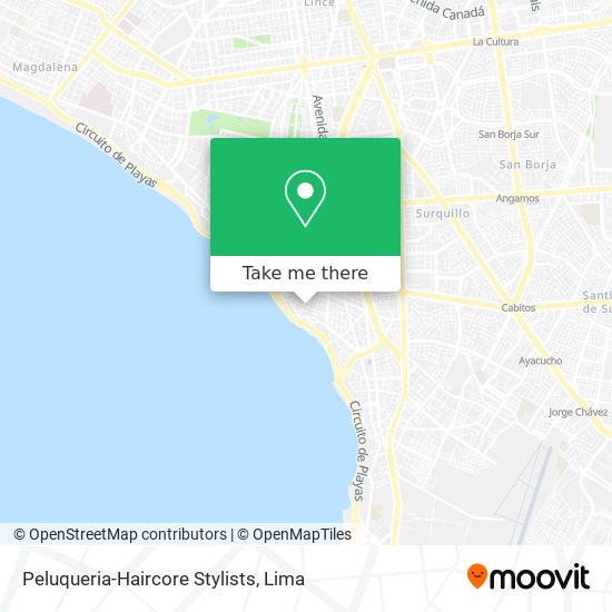 Peluqueria-Haircore Stylists map