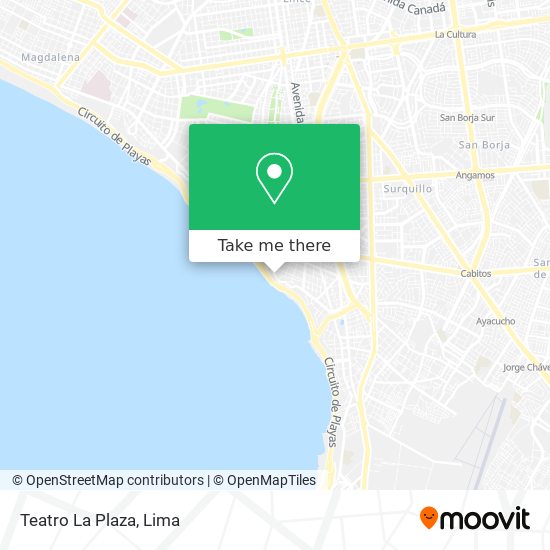 Teatro La Plaza map