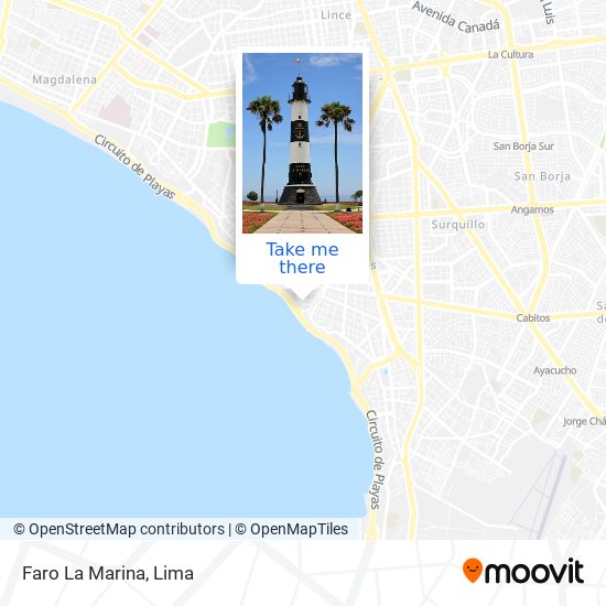 Faro La Marina map