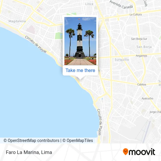 Mapa de Faro La Marina