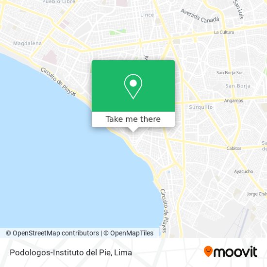 Podologos-Instituto del Pie map