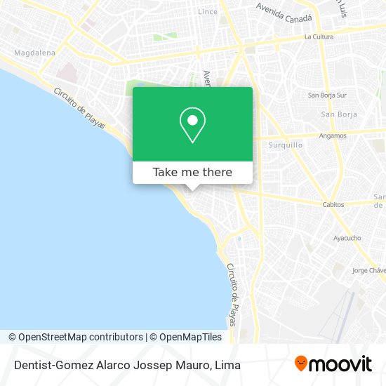 Dentist-Gomez Alarco Jossep Mauro map