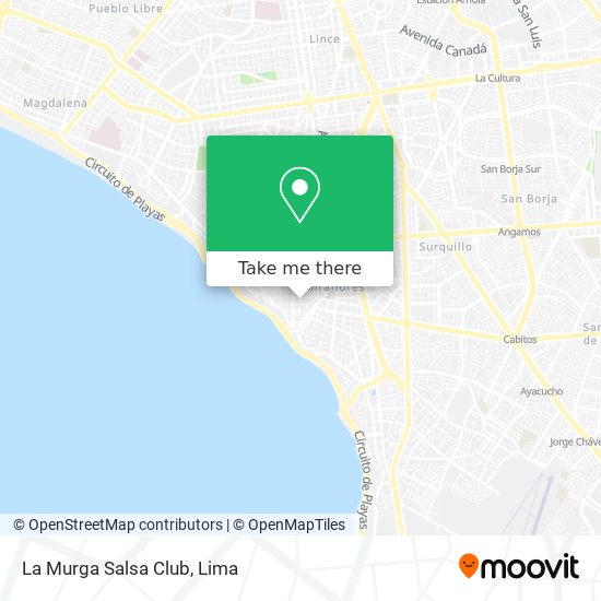 La Murga Salsa Club map