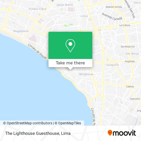 Mapa de The Lighthouse Guesthouse